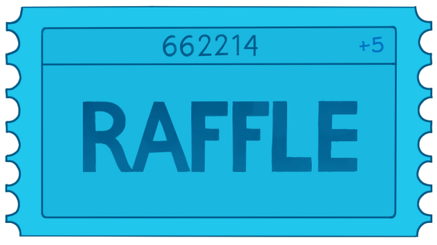 Blue Raffle Ticket 2025