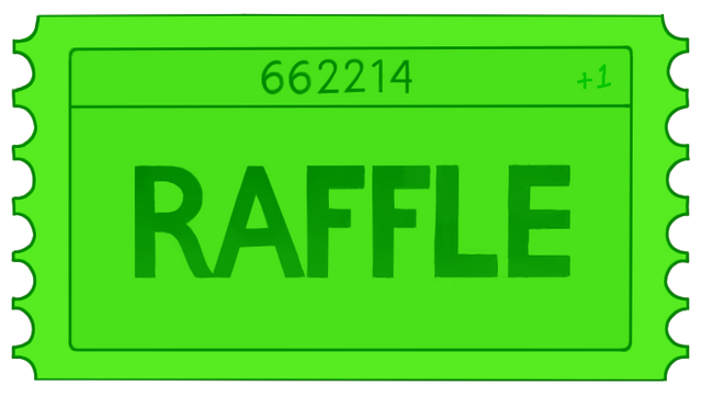 Green Raffle Ticket 2025