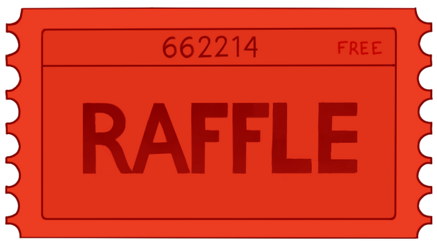 Red Raffle Ticket 2025
