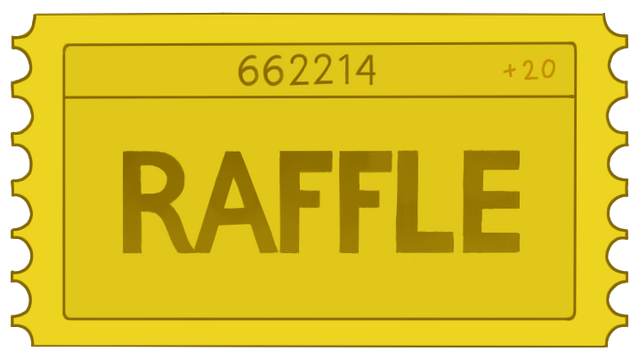 Yellow Raffle Ticket 2025